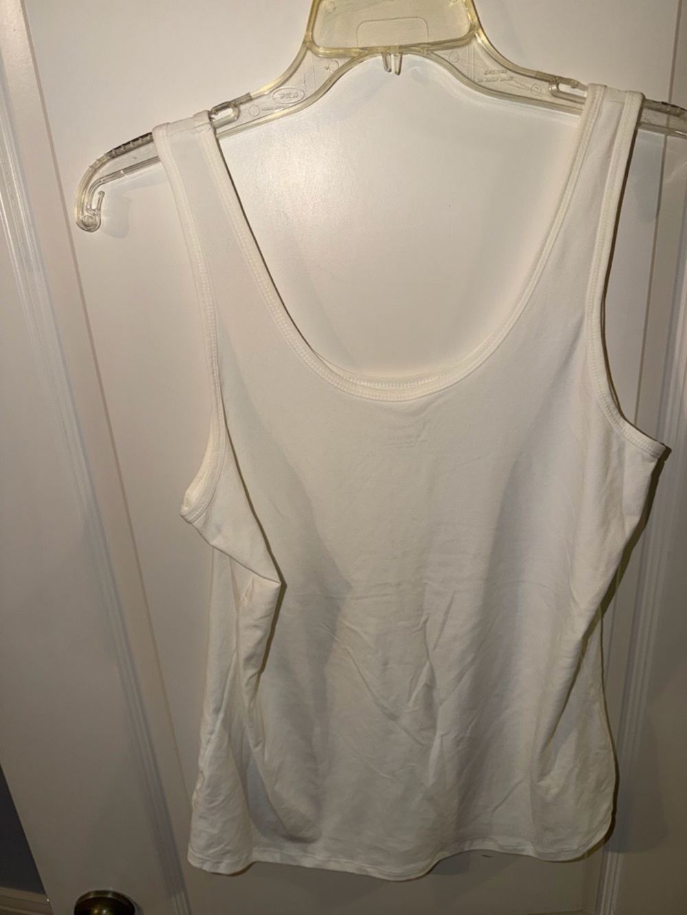 No Boundaries White Scoop Neck Tank Top